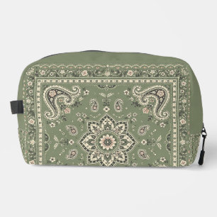 Sage Green Bandana Paisley Go-To Bag Organizer
