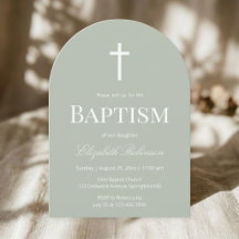 Sage Green Baptism Arch Minimalist Christening