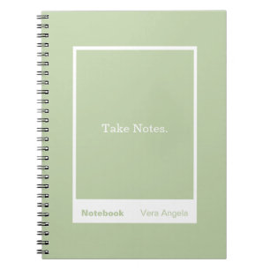 Sage Green Block Quote Classic Notebook