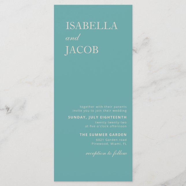 Sage green Boho Invitation Postcard (Front)