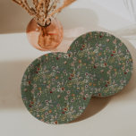 Sage Green Boho Wildflowers Paper Plate<br><div class="desc">Elevate your wedding dining experience with our Sage Green Boho Wildflower paper plates. Hand-painted wildflowers and rustic elements blend seamlessly on a serene sage green background, offering a harmonious and enchanting design that enhances every table setting. These plates aren’t just functional; they’re a statement of your love for nature’s beauty...</div>