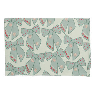 Sage Green Bows Pillowcase