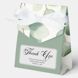 Sage Green Bridal Shower Favor Box