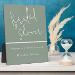 Sage Green Bridal Shower Welcome Sign Entrance Plaque<br><div class="desc">Sage Green Bridal Shower Welcome Sign Entrance plaque 

See matching collection in Niche and Nest Store

Many thanks</div>