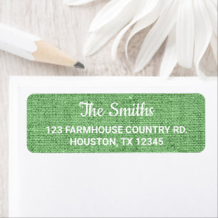 Sage Green Burlap Modern Rustic