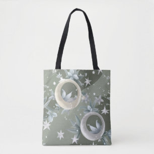 Sage Green Celestial Moon (2) Tote Bag