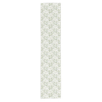 Sage Green Chintz Table Runner, English Garden Flo Short Table Runner
