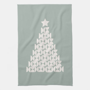 Sage Green Christmas Tree Kitchen Towel