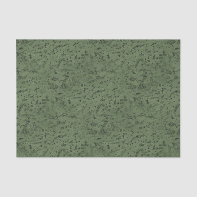 Sage Green Cork Look Wood Grain Tissue Paper (Front)