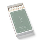 Sage Green couple monogramme minimaliste mariage