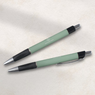 Sage Green Cream Counsellor Health Logo Promo   Pen
