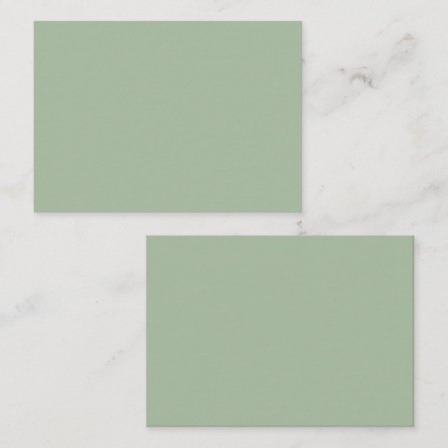 Sage Green Custom Branded Business Card (Front/Back)