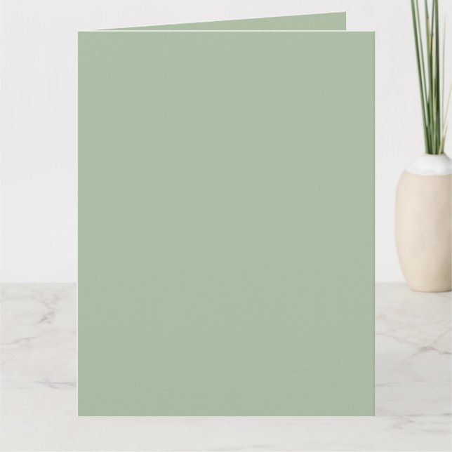 Sage Green Custom Branded Card (Front)