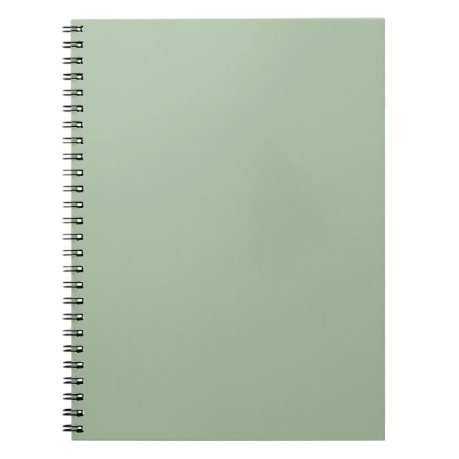 Sage Green Custom Branded Notebook (Front)