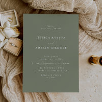 Sage Green Dream Modern Minimal Wedding