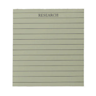 Sage Green Elegant & Serene Stationery Notepad