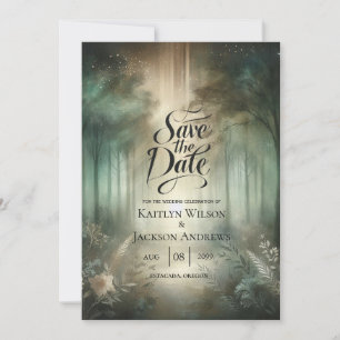 Sage Green Enchanted Forest Radiance Save The Date