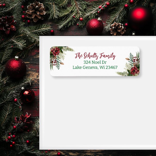 Sage Green et le feuillage de Noël de Bourgogne (Créateur téléchargé)