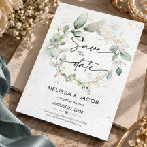 Sage Green Eucalyptus Botanical Wedding