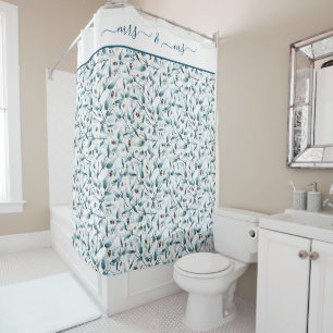 Sage green eucalyptus floral pattern