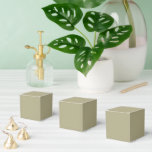 Sage Green Favor Box<br><div class="desc">Sage green is an earthy, muted shade of grayish-green, named for the silvery, dusty leaves of the sage plant. It is a calming, tranquil colour that evokes feelings of nature, wisdom, and balance. Sage green's versatility and soothing qualities make it popular in interior design, fashion, and branding for creating peaceful...</div>