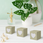 Sage Green Favor Box<br><div class="desc">Sage green is an earthy, muted shade of grayish-green, named for the silvery, dusty leaves of the sage plant. It is a calming, tranquil colour that evokes feelings of nature, wisdom, and balance. Sage green's versatility and soothing qualities make it popular in interior design, fashion, and branding for creating peaceful...</div>
