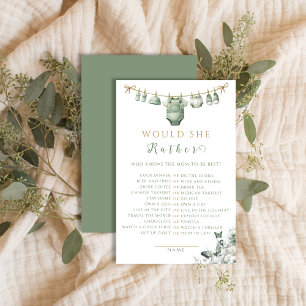 Sage Green Floral Butterfly Would She Rather Baby