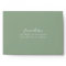 Sage Green Floral Lined RSVP Return Address