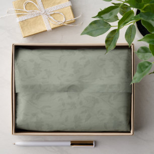 Sage Green Floral repeated pattern  Tissue Paper