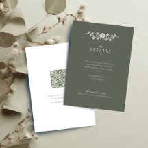 Sage Green Floral Vintage Lace Wedding Details