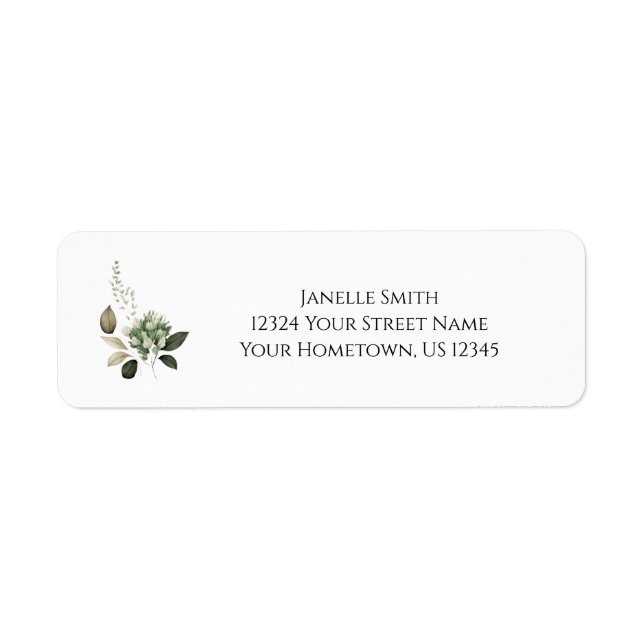 Sage Green Floral Wedding | (Front)
