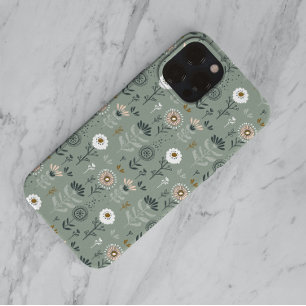 Sage Green Forest Floral Case-Mate iPhone 14 Case