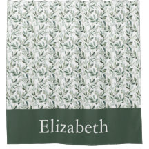 Sage Green French Country Olive Custom Name