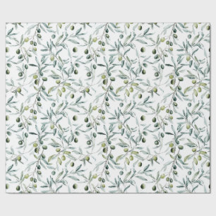 Sage Green French Country Olive Wrapping Paper