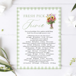 Sage Green Fresh Off The Market Fresh Pick Trivia  Invitation