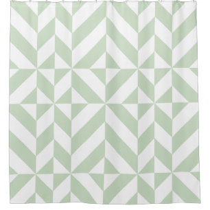 Sage Green Geometric Deco Cube