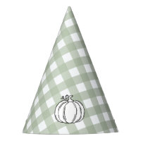 Sage Green Gingham Pumpkin
