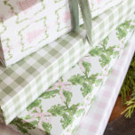 Sage Green Gingham Wrapping Paper<br><div class="desc">Addy's Collection - Sage Green gingham wrapping paper. Perfect for the holidays & all year long! Set of 3 sheets in matte or gloss. The back of each sheet has a grid for easy cutting.</div>