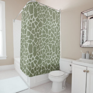 Sage Green Giraffe Print