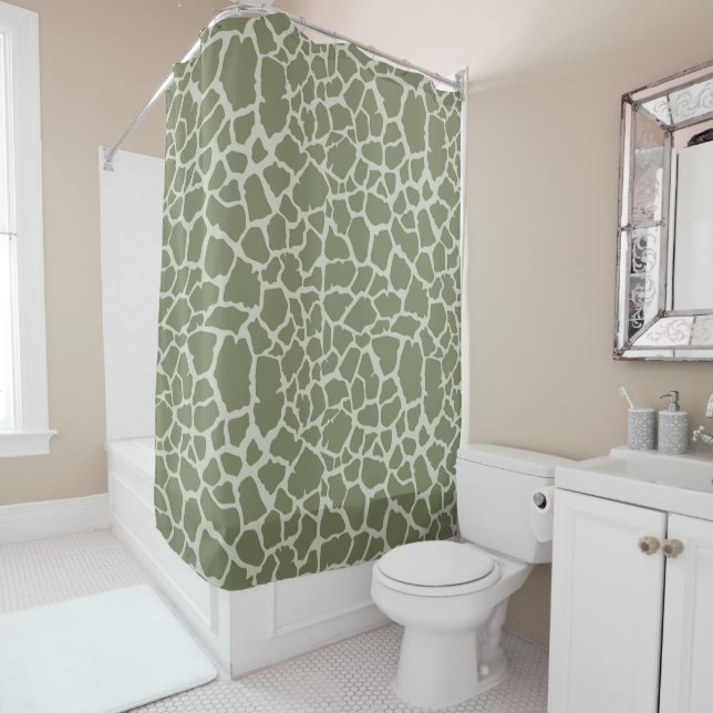 Sage Green Giraffe Print (In Situ)