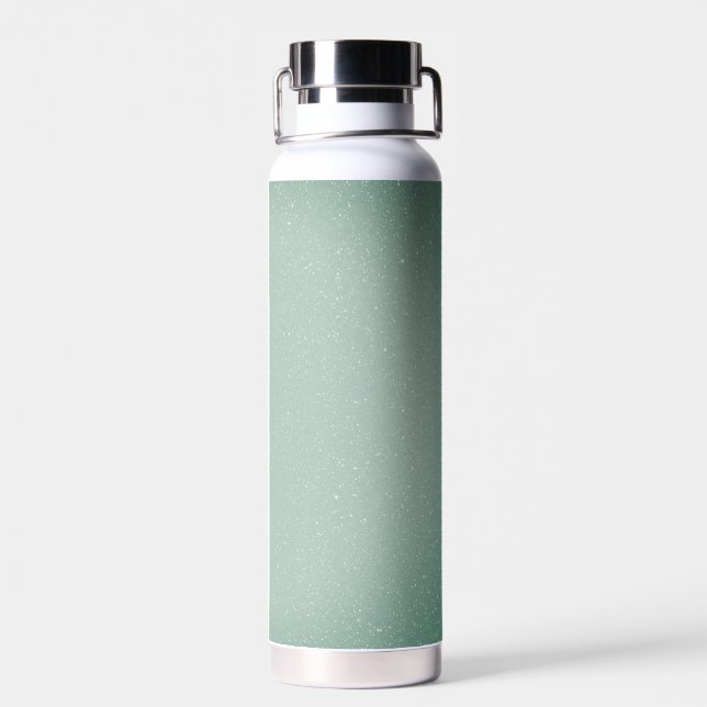 Sage Green Glitter Water Bottle (Back)