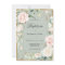 Sage Green Gold Watercolor Floral Baptism