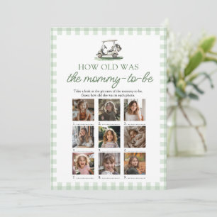 Sage Green Golf How Old Was The Mommy Game Invitation