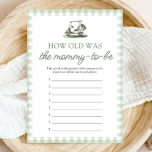 Sage Green Golf How Old Was The Mommy Game Invitation
