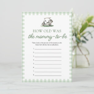 Sage Green Golf How Old Was The Mommy Game Invitation
