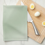 Sage Green Gradient Aura Kitchen Towel<br><div class="desc">Gradient Design - Aura Effect – Sage Green.</div>