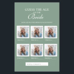 Sage Green Guess The Age Of The Bride Paper Sheet<br><div class="desc">Sage Green Guess The Age Of The Bride Paper Sheet</div>