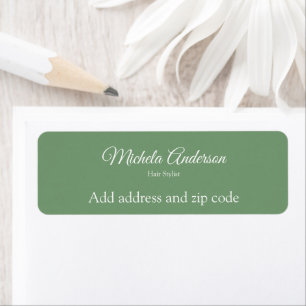 Sage green hair stylist ajouter code postal adress