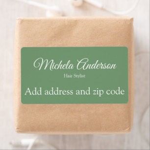 Sage green hair stylist ajouter code postal adress