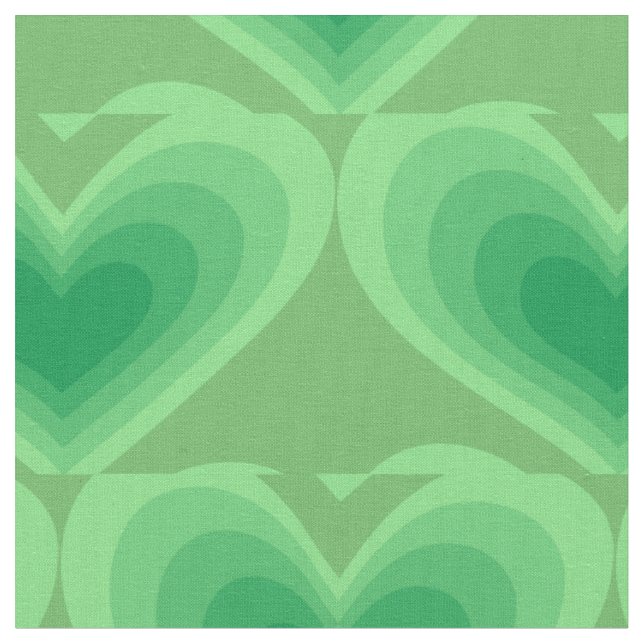 Sage Green Hearts Thunder_Cove  Fabric (Close Up)